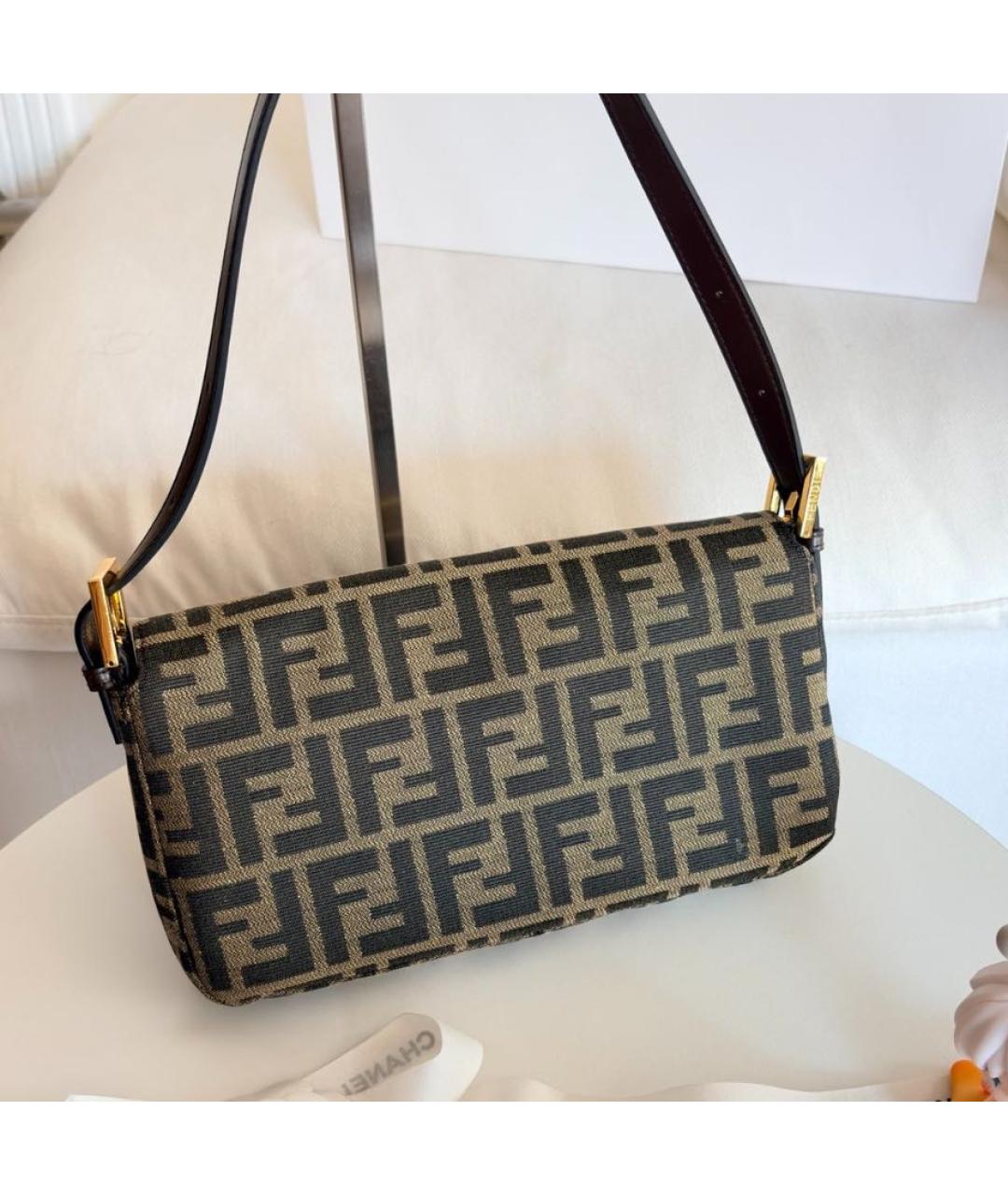 FENDI Коричневая сумка через плечо, фото 2