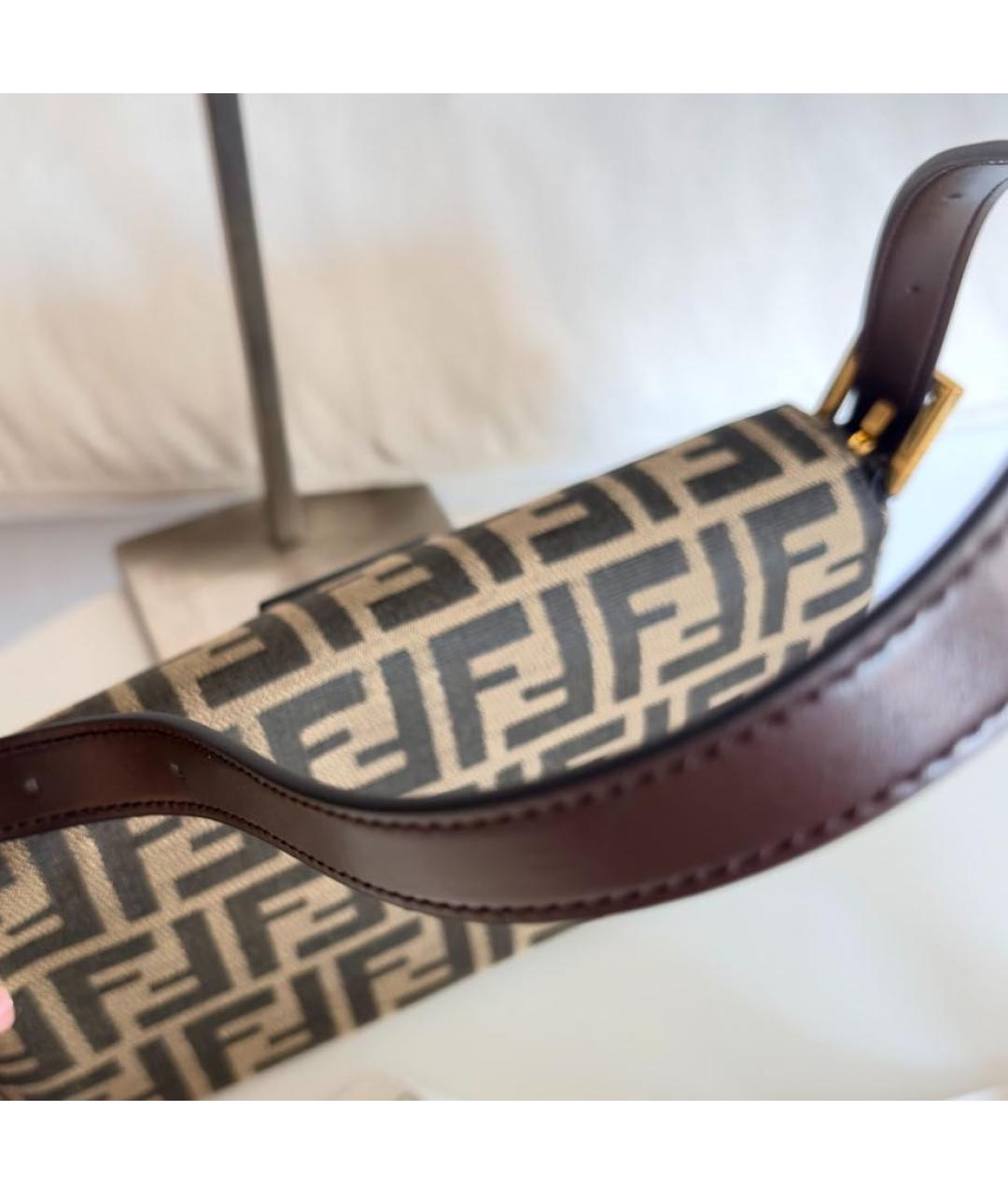 FENDI Коричневая сумка через плечо, фото 4