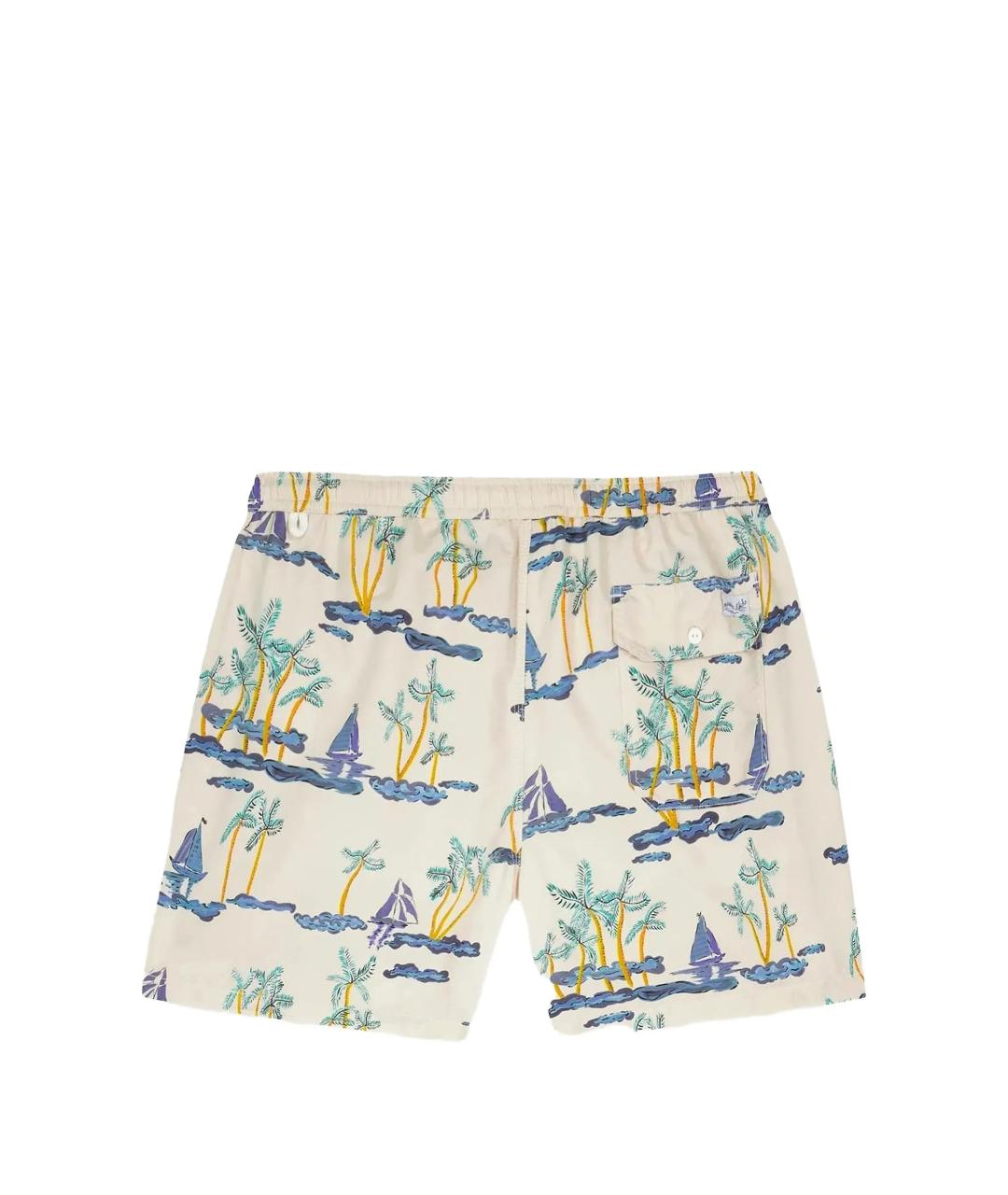 MAISON LABICHE Мульти полиэстеровые шорты, фото 3