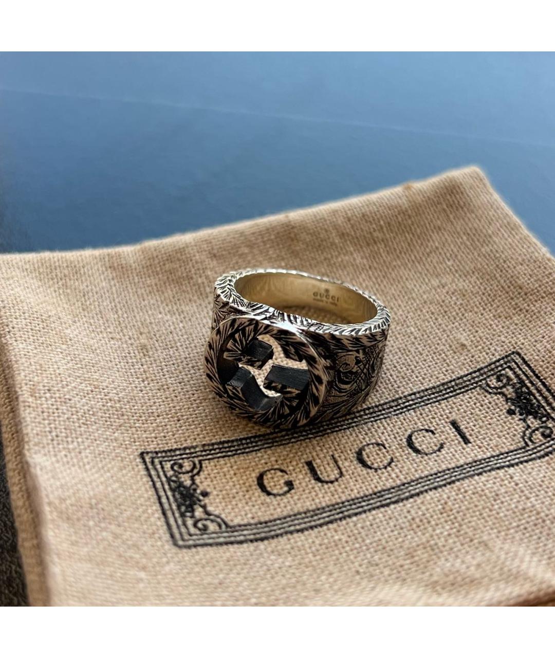 GUCCI Серебряное серебряное кольцо, фото 5