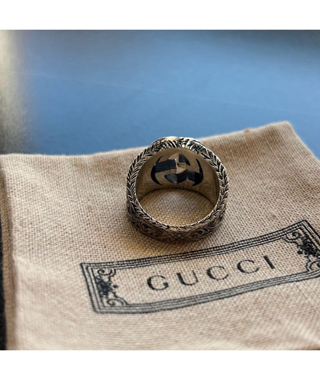 GUCCI Серебряное серебряное кольцо, фото 3