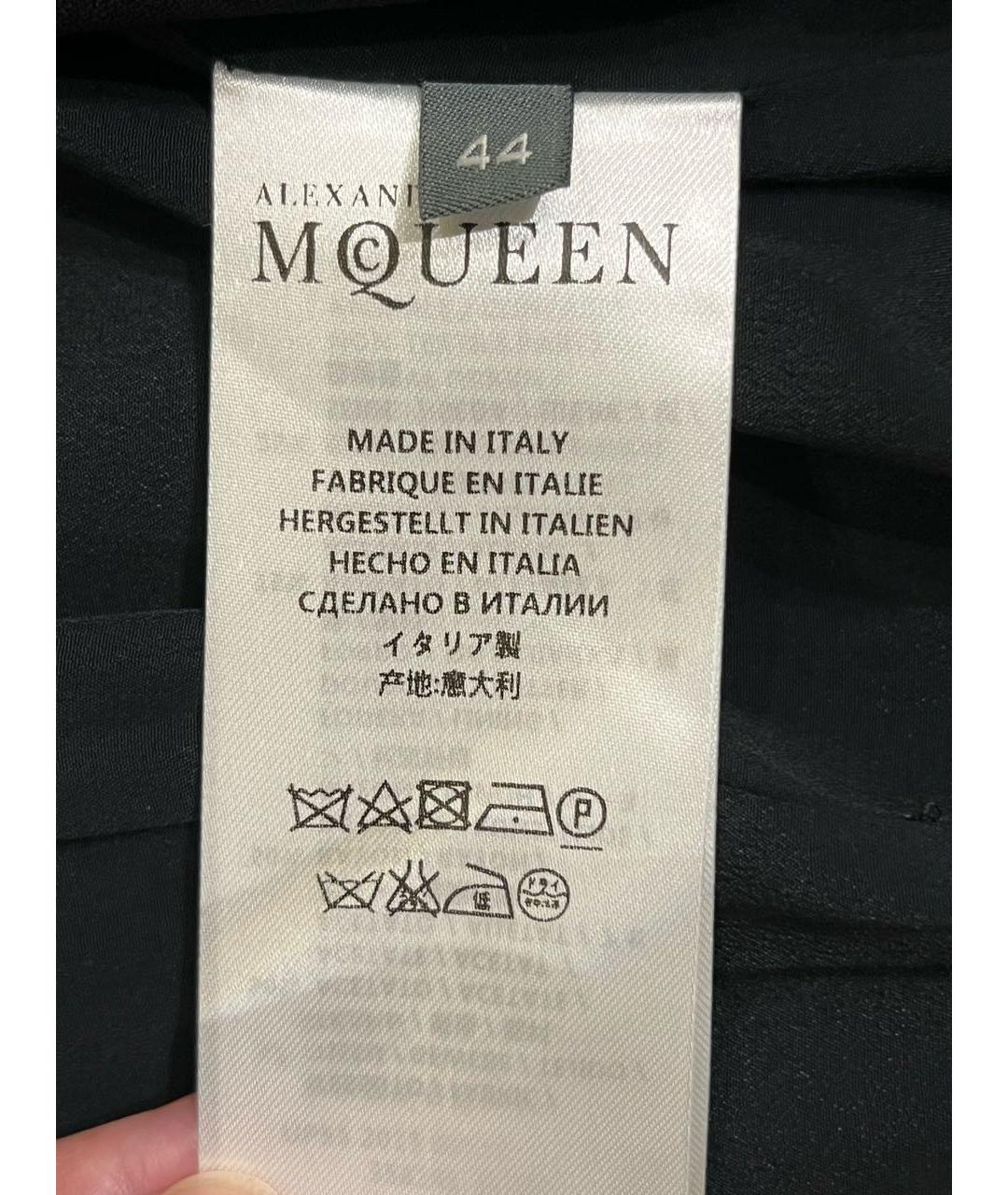 ALEXANDER MCQUEEN Черный ацетатный жакет/пиджак, фото 5