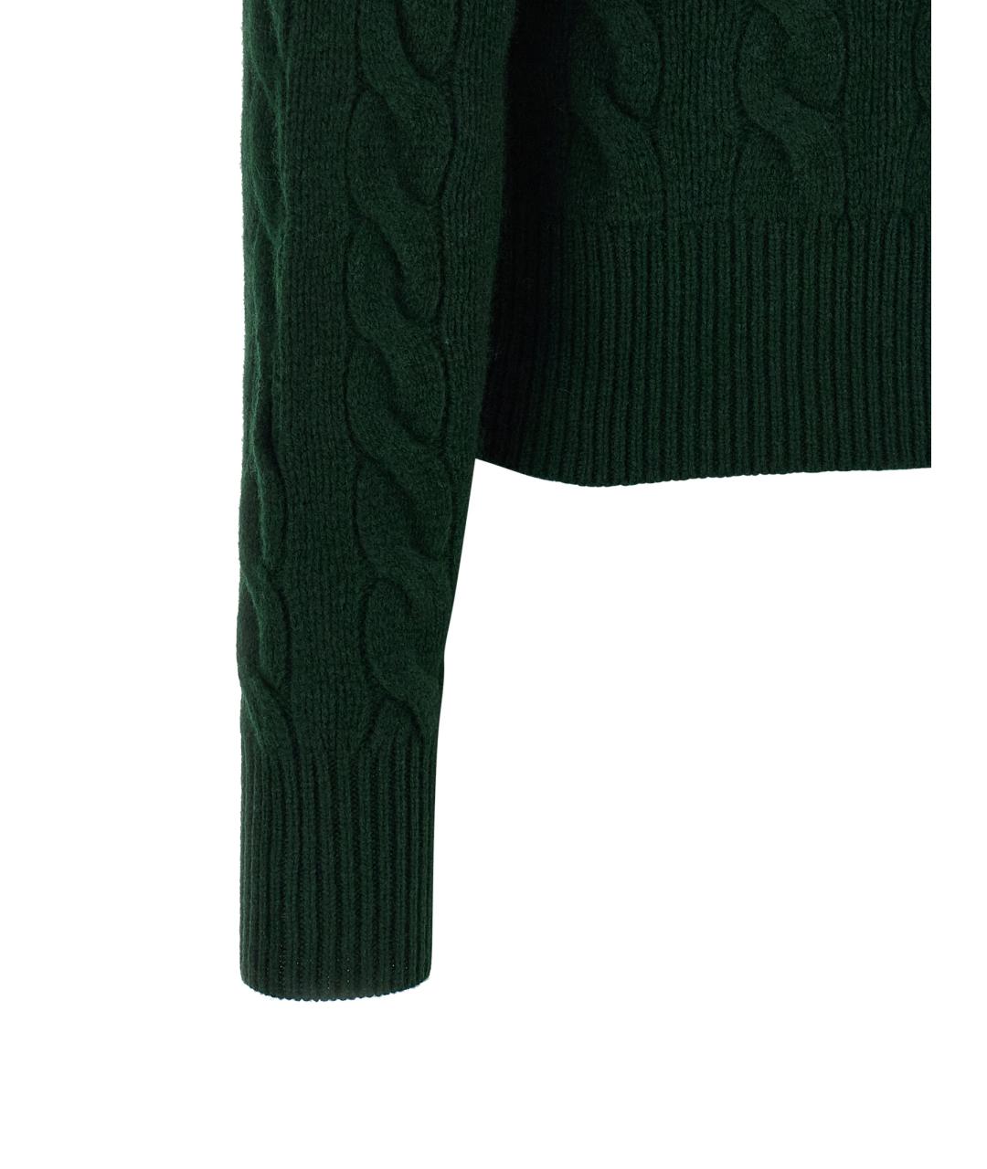 POLO RALPH LAUREN Зеленый шерстяной кардиган, фото 4