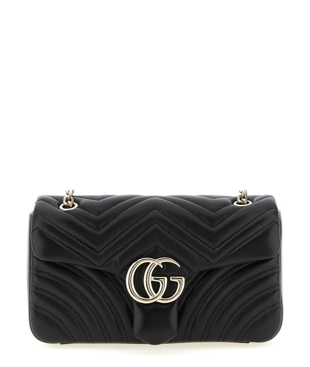 GUCCI Черная кожаная сумка через плечо, фото 1