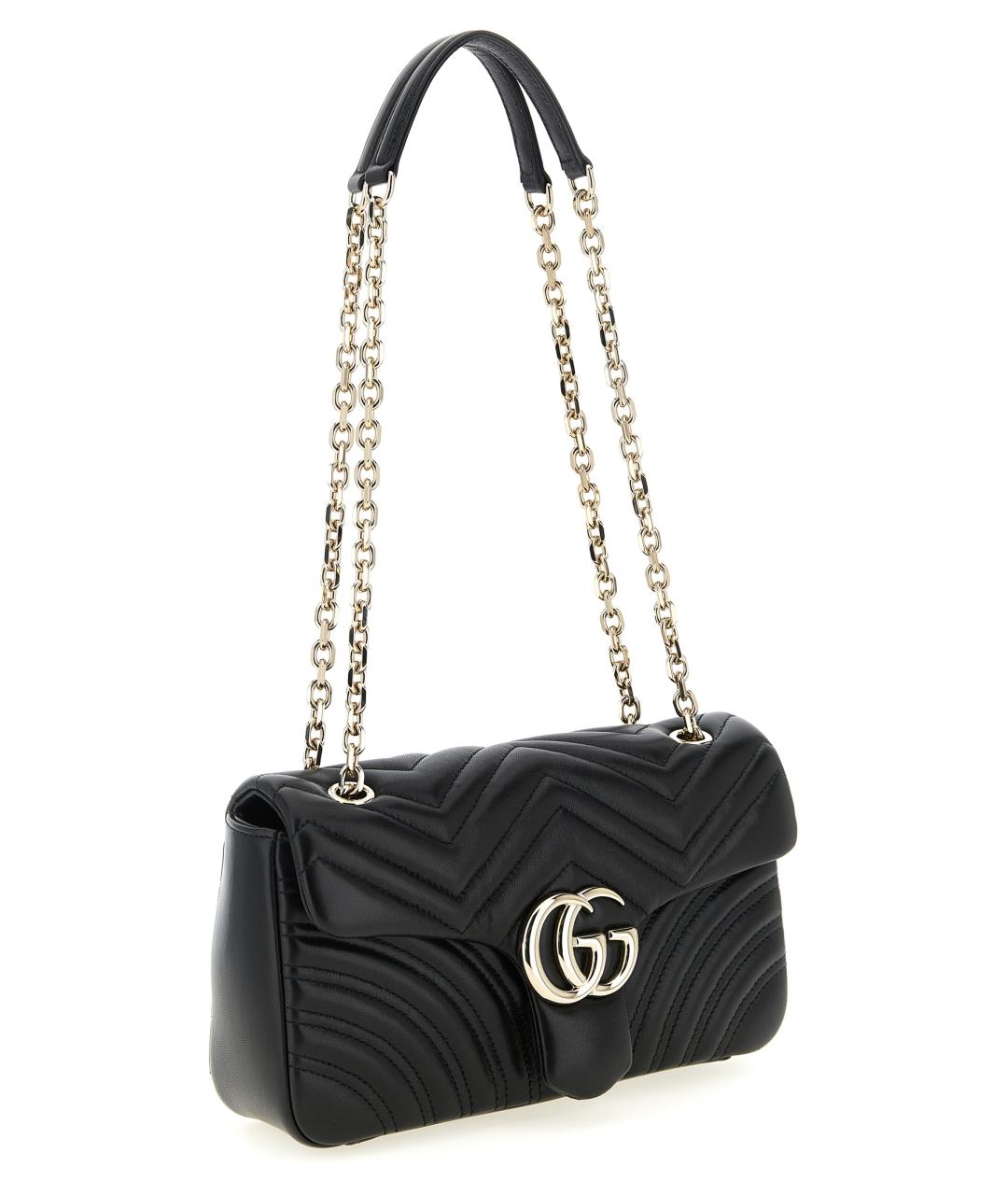 GUCCI Черная кожаная сумка через плечо, фото 3