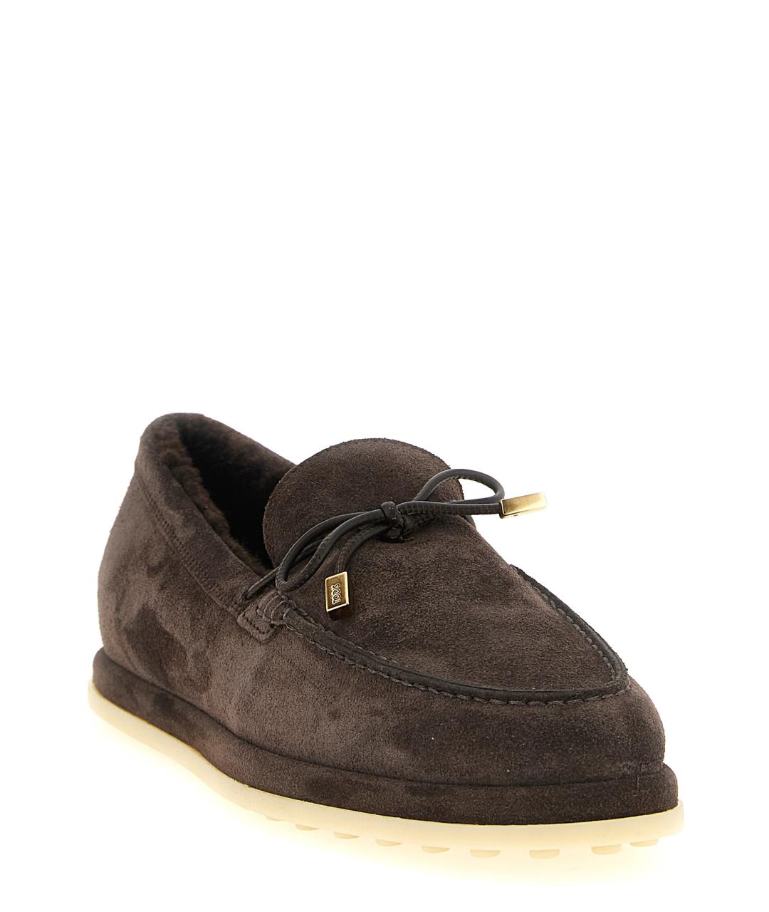 TOD'S Коричневые замшевые лоферы, фото 2