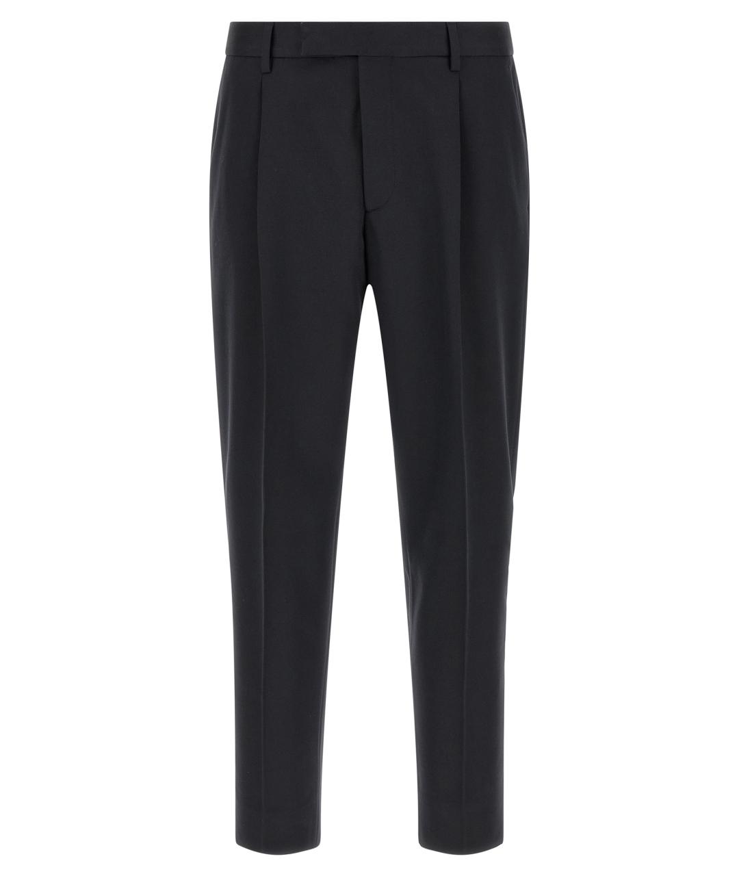 ZEGNA Синие хлопковые повседневные брюки, фото 1