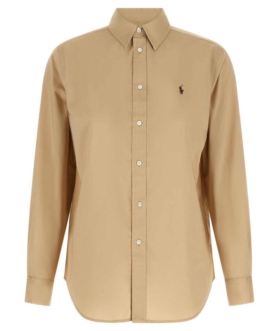 POLO RALPH LAUREN Бежевая хлопковая рубашка, фото 1