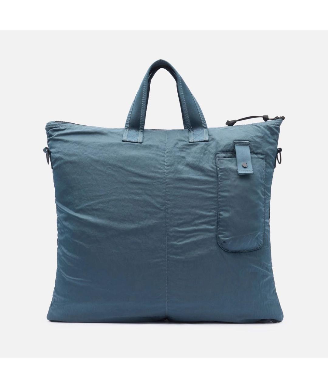 CP COMPANY Синяя нейлоновая сумка тоут, фото 3