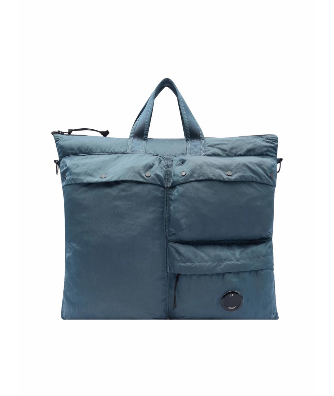 CP COMPANY Синяя нейлоновая сумка тоут, фото 1