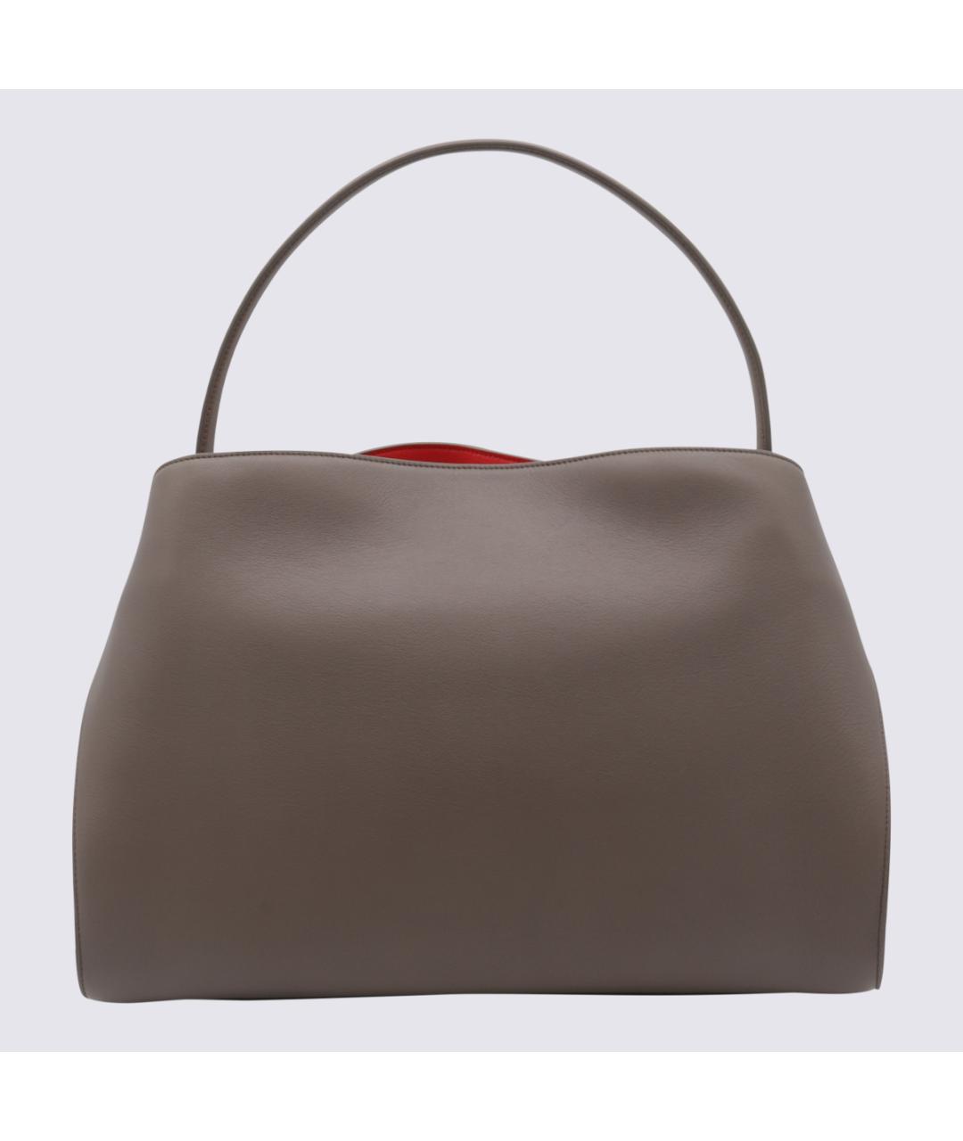 FERRAGAMO Бежевая кожаная сумка тоут, фото 4