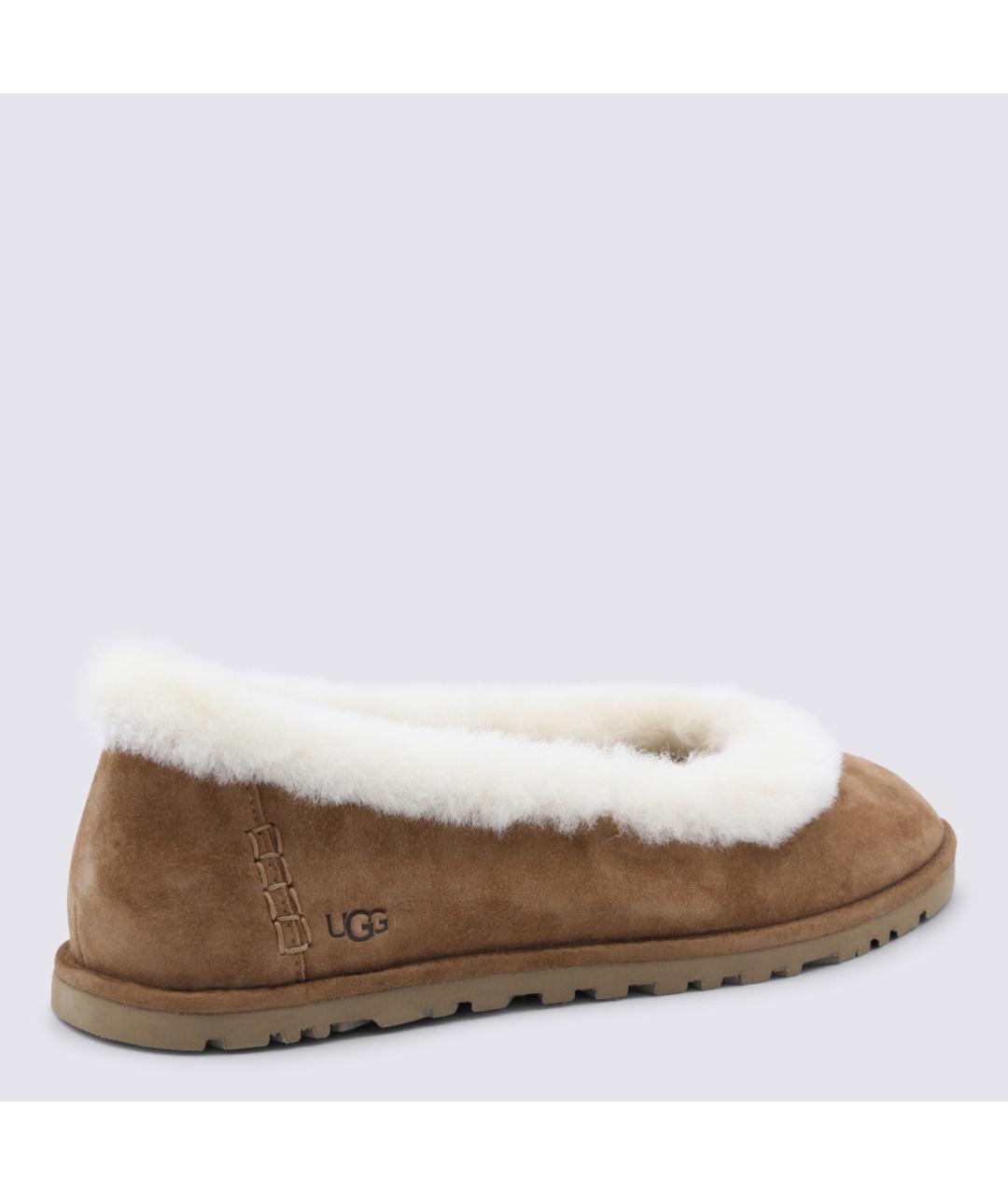 UGG Коричневые замшевые лоферы, фото 6