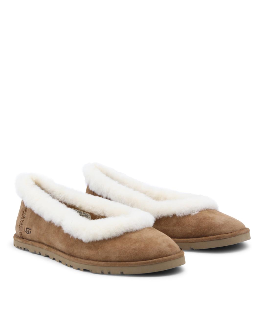 UGG Коричневые замшевые лоферы, фото 3