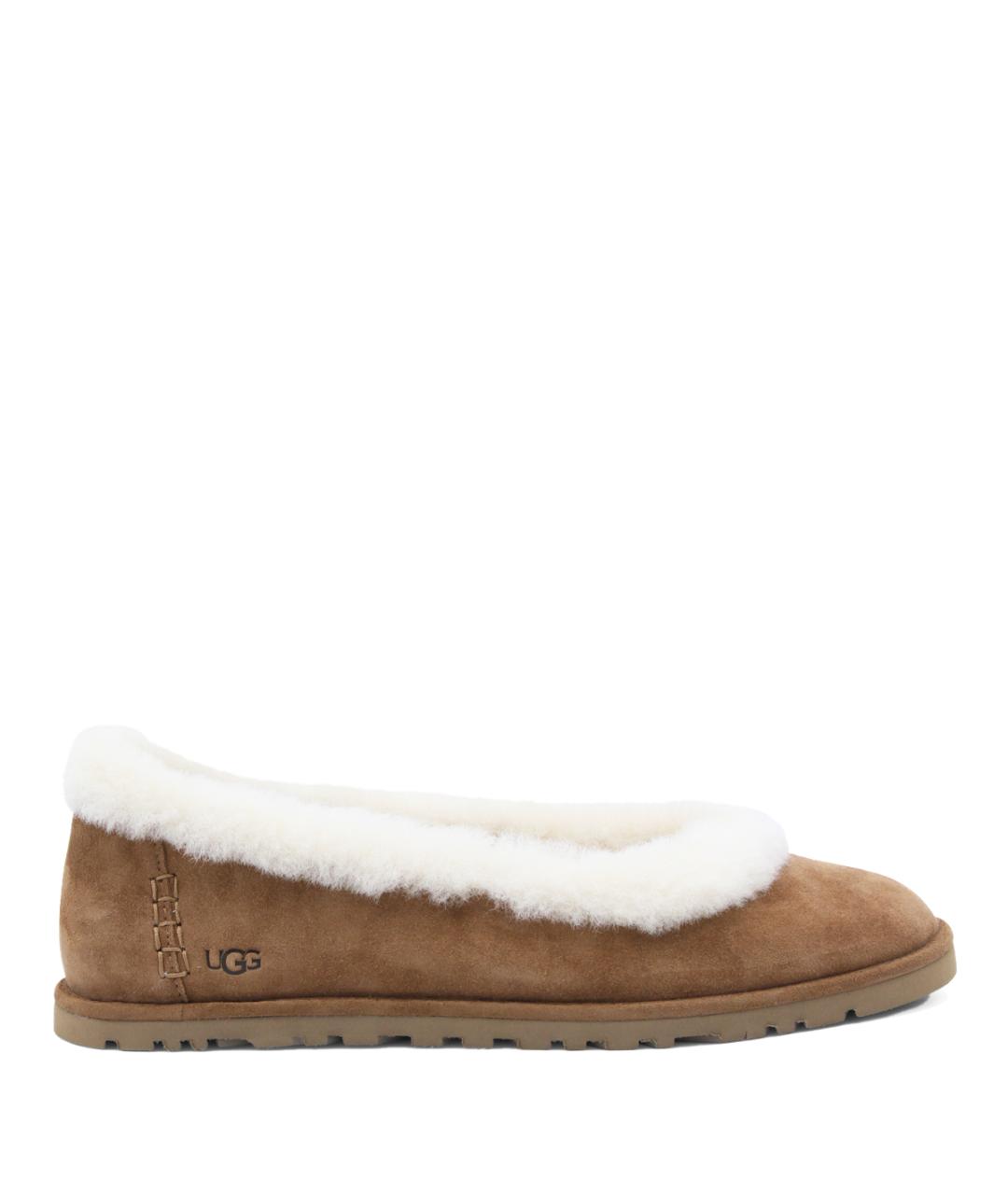 UGG Коричневые замшевые лоферы, фото 1