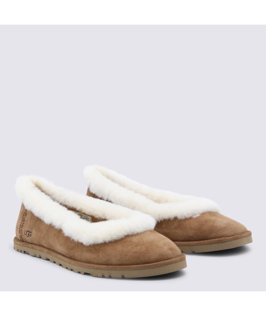 UGG Коричневые замшевые лоферы, фото 4