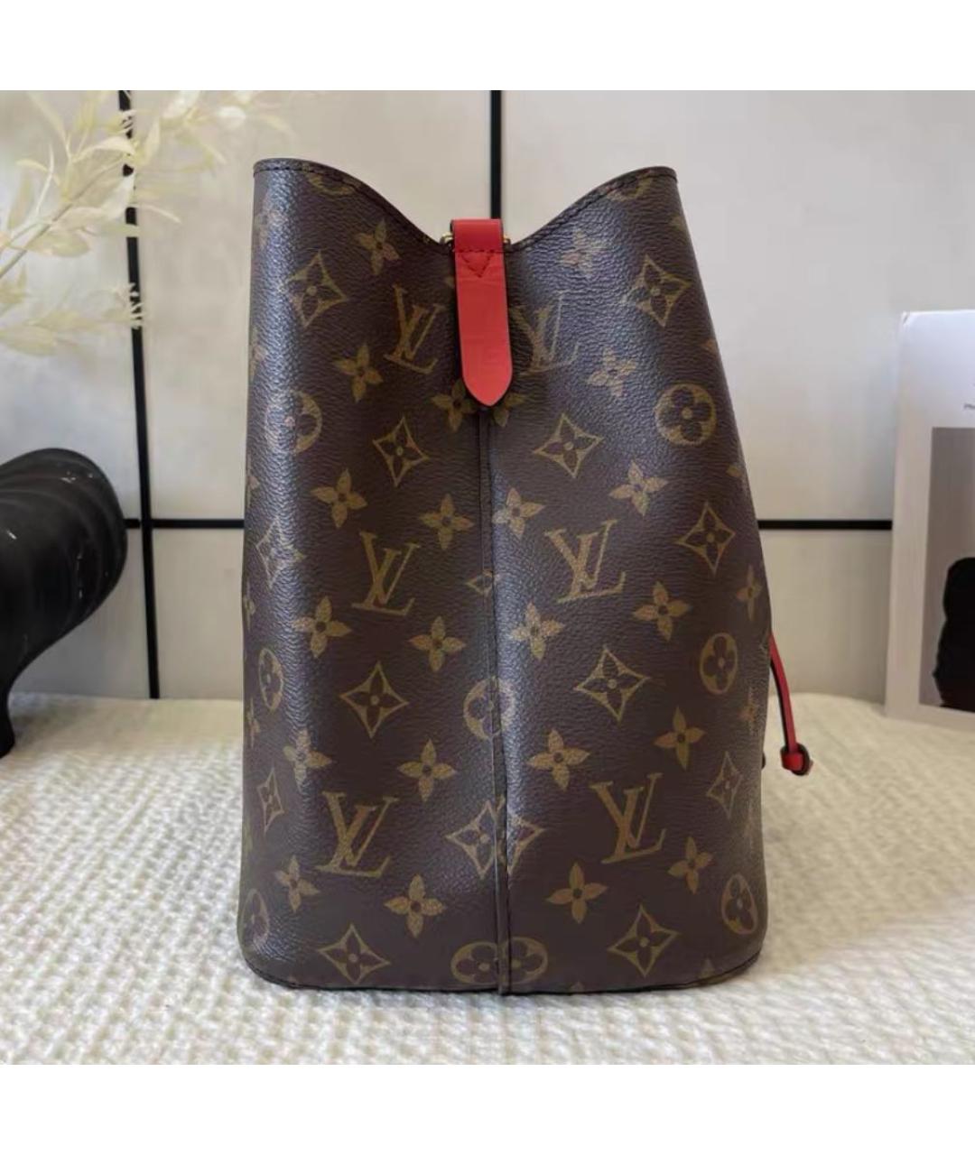 LOUIS VUITTON Коричневая сумка через плечо из канвы, фото 5