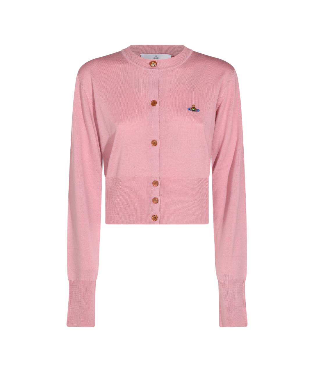 VIVIENNE WESTWOOD Розовый шерстяной кардиган, фото 1