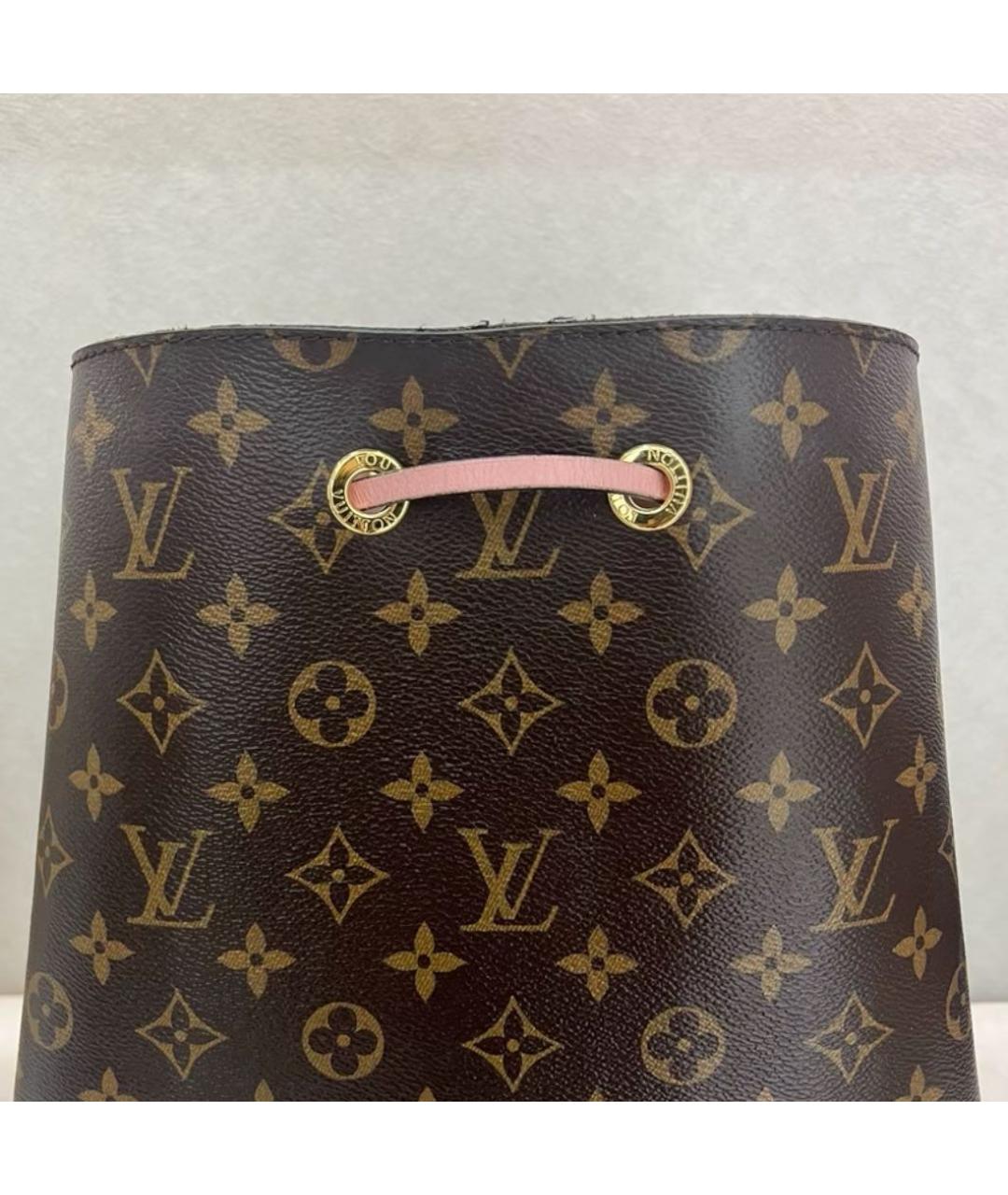 LOUIS VUITTON Коричневая сумка через плечо из канвы, фото 4