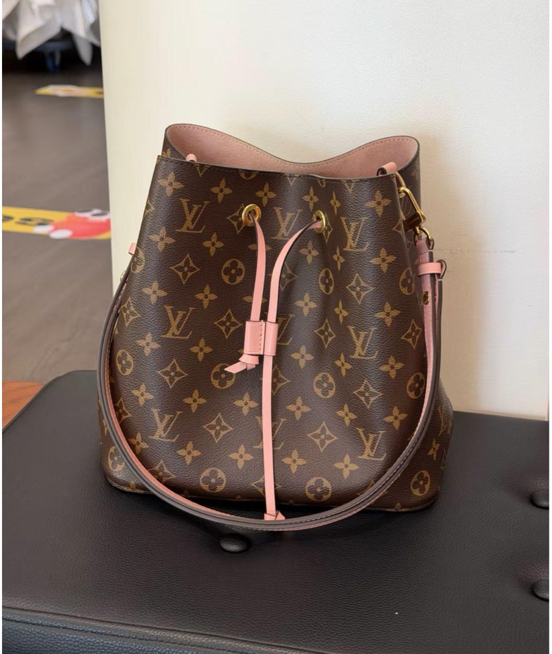 LOUIS VUITTON Коричневая сумка через плечо из канвы, фото 2