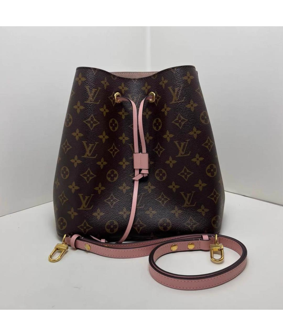 LOUIS VUITTON Коричневая сумка через плечо из канвы, фото 7