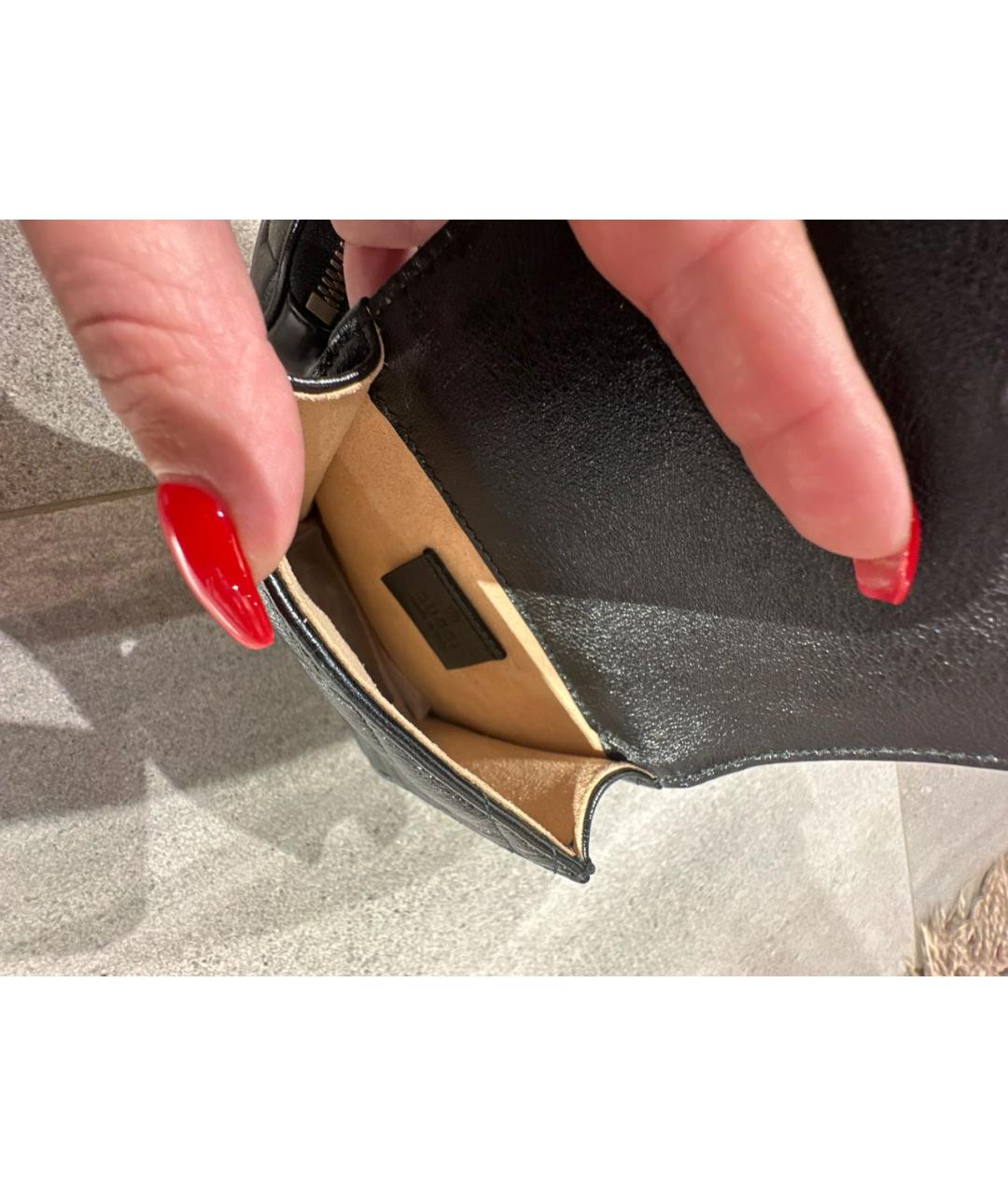 GUCCI Черная кожаная поясная сумка, фото 4