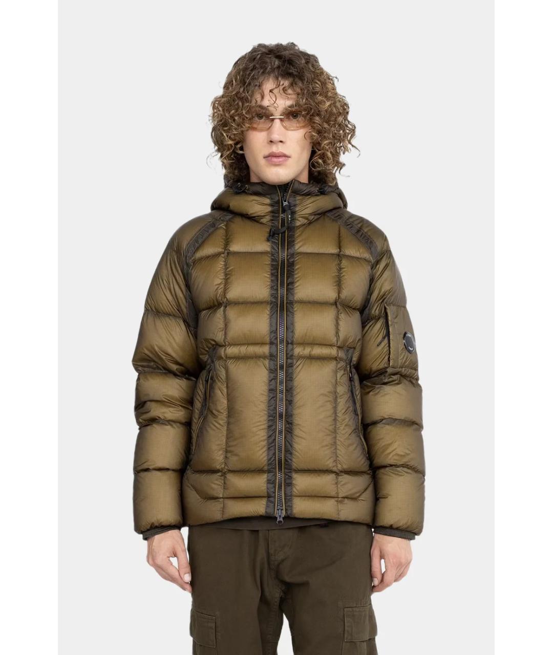 CP COMPANY Коричневый полиамидовый пуховик, фото 2