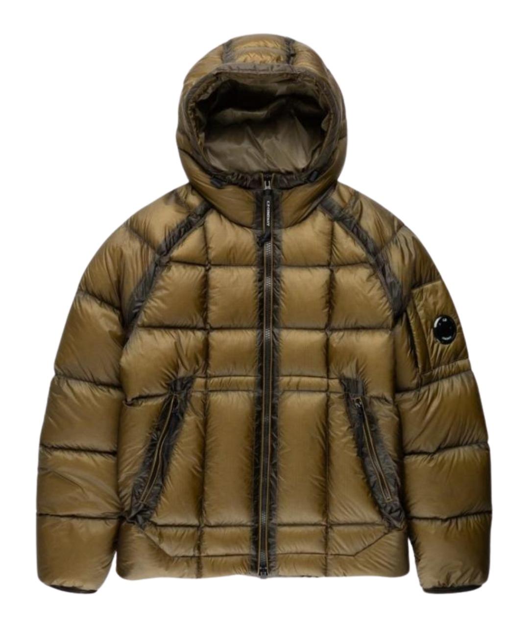 CP COMPANY Коричневый полиамидовый пуховик, фото 1