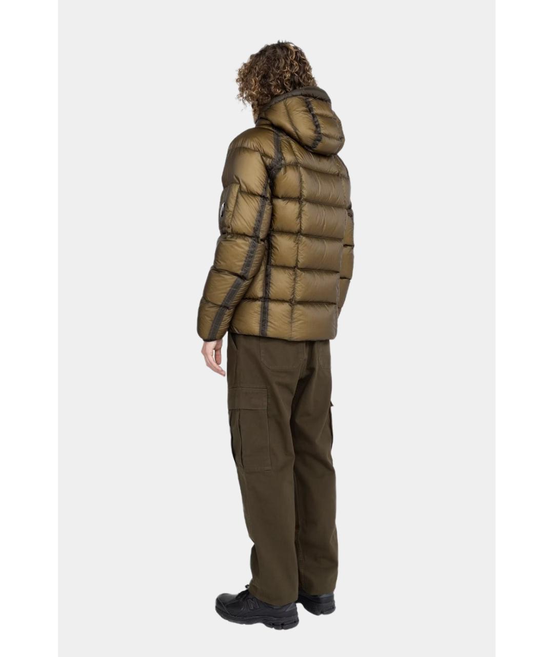 CP COMPANY Коричневый полиамидовый пуховик, фото 3