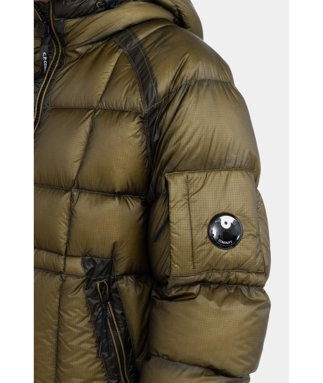CP COMPANY Коричневый полиамидовый пуховик, фото 5