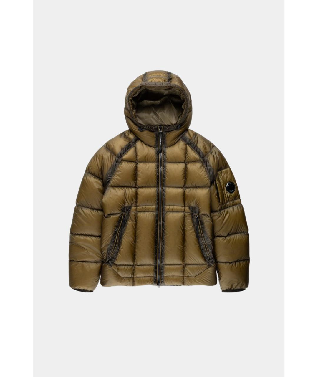 CP COMPANY Коричневый полиамидовый пуховик, фото 6