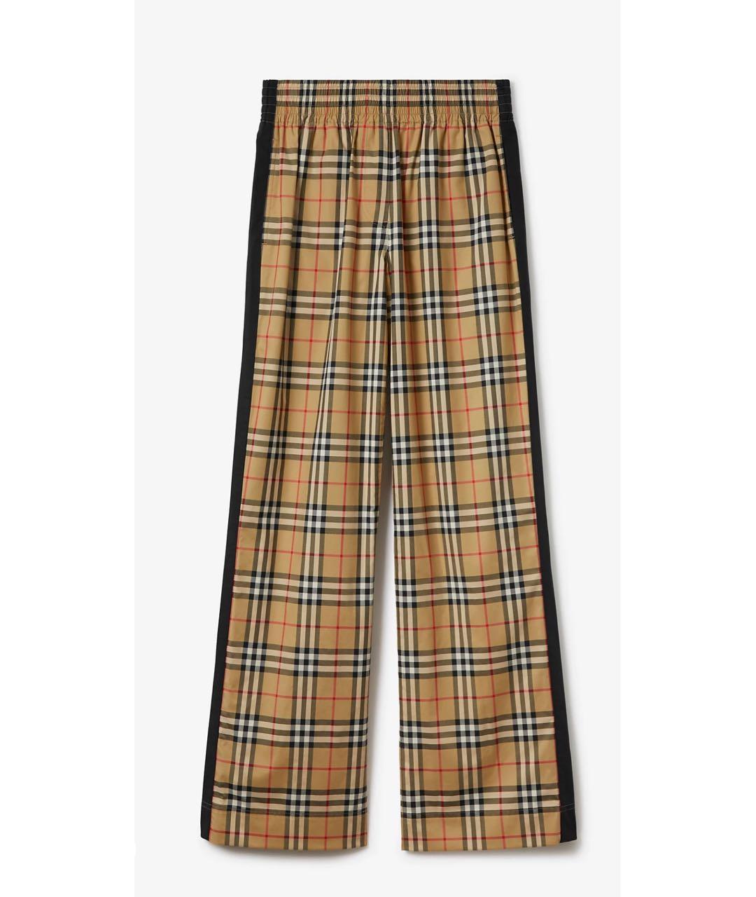 BURBERRY Бежевые брюки широкие, фото 5