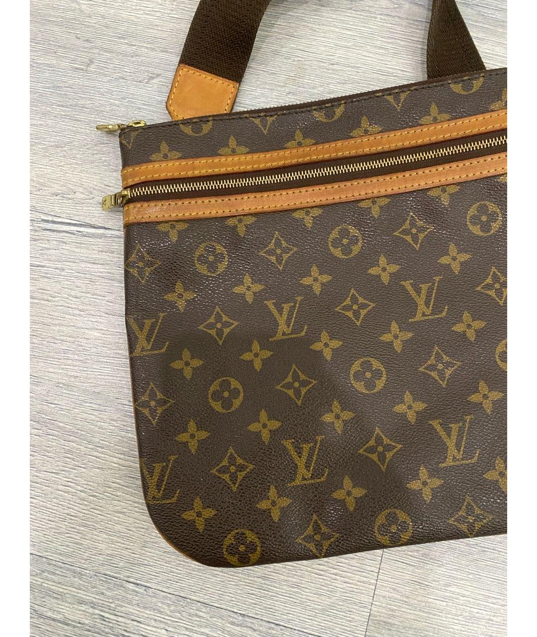 LOUIS VUITTON Коричневая сумка на плечо из канвы, фото 2