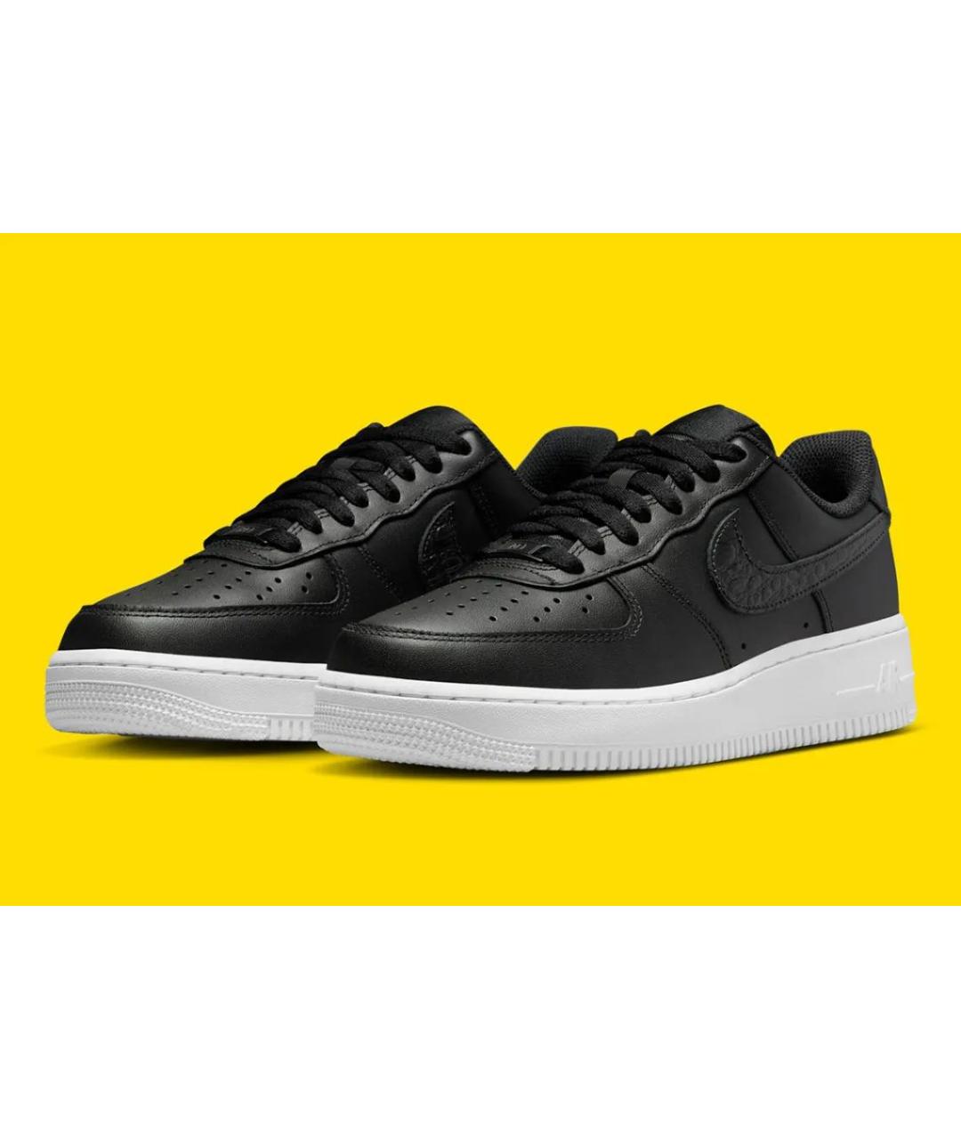 NIKE Черные кожаные кеды, фото 2