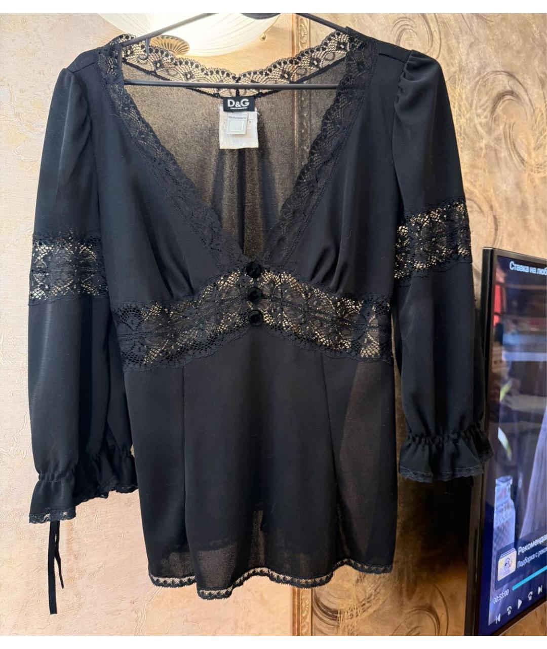 DOLCE&GABBANA Черная блузы, фото 7