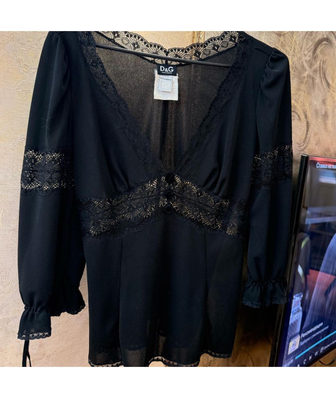 DOLCE&GABBANA Черная блузы, фото 4