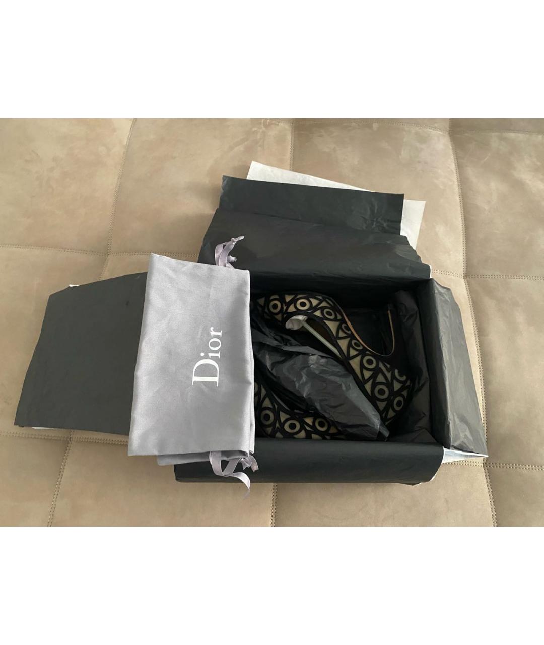 CHRISTIAN DIOR Черные замшевые туфли, фото 7