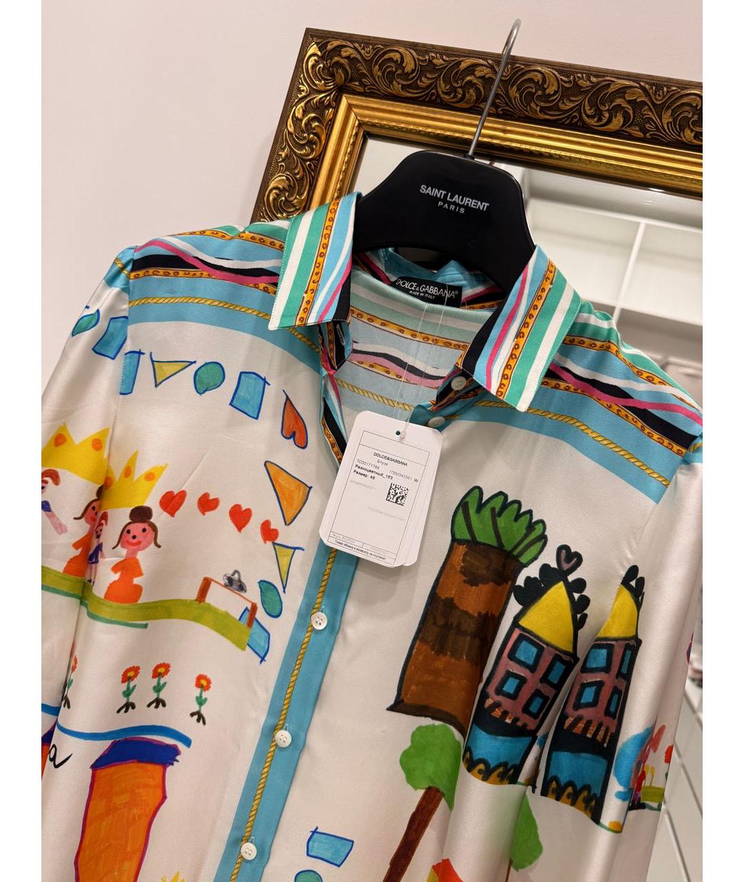 DOLCE&GABBANA Шелковая блузы, фото 6