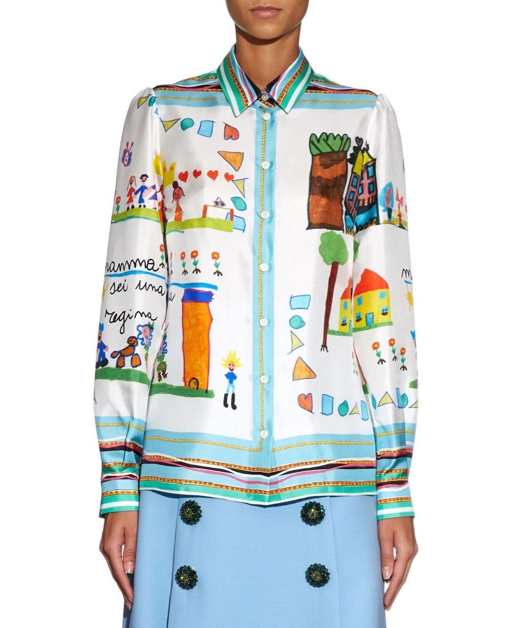 DOLCE&GABBANA Шелковая блузы, фото 2