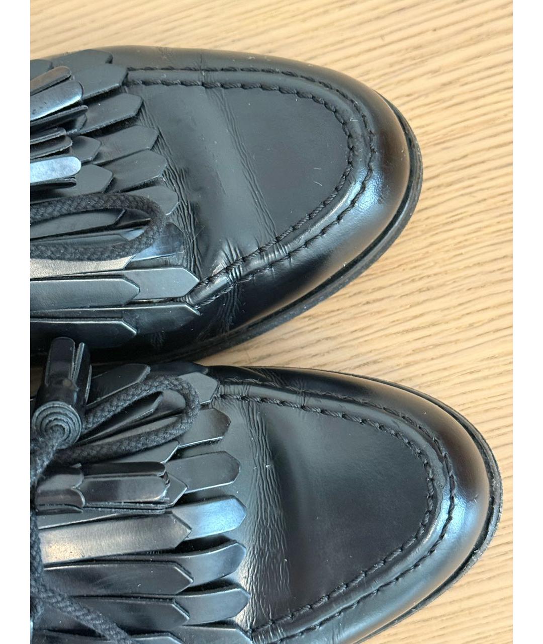 TOD'S Черные кожаные лоферы, фото 6