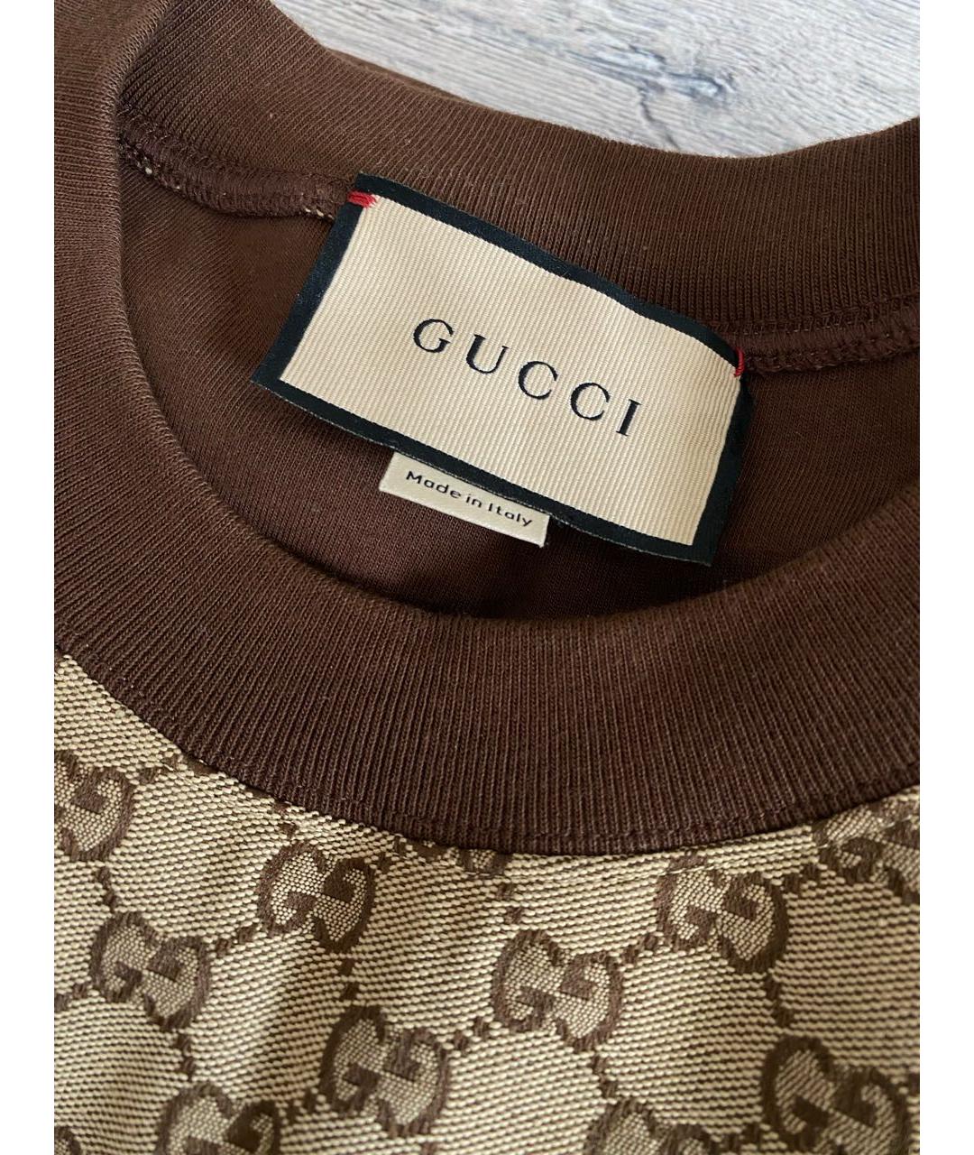 GUCCI Коричневый хлопковый спортивный костюм, фото 7