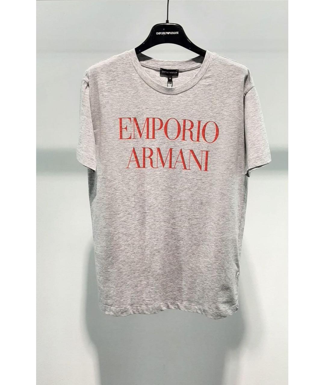 EMPORIO ARMANI Серая футболка, фото 3