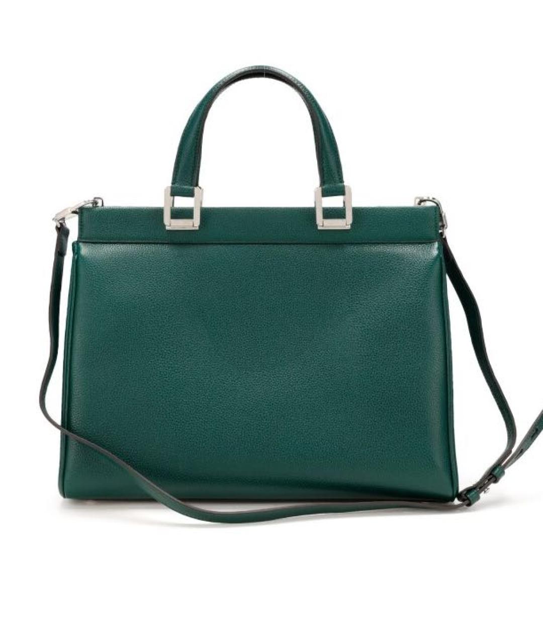 GUCCI Зеленая кожаная сумка тоут, фото 7