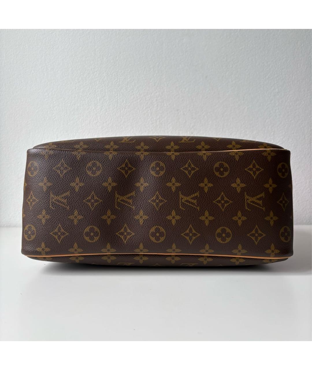 LOUIS VUITTON Коричневая сумка тоут из канвы, фото 7