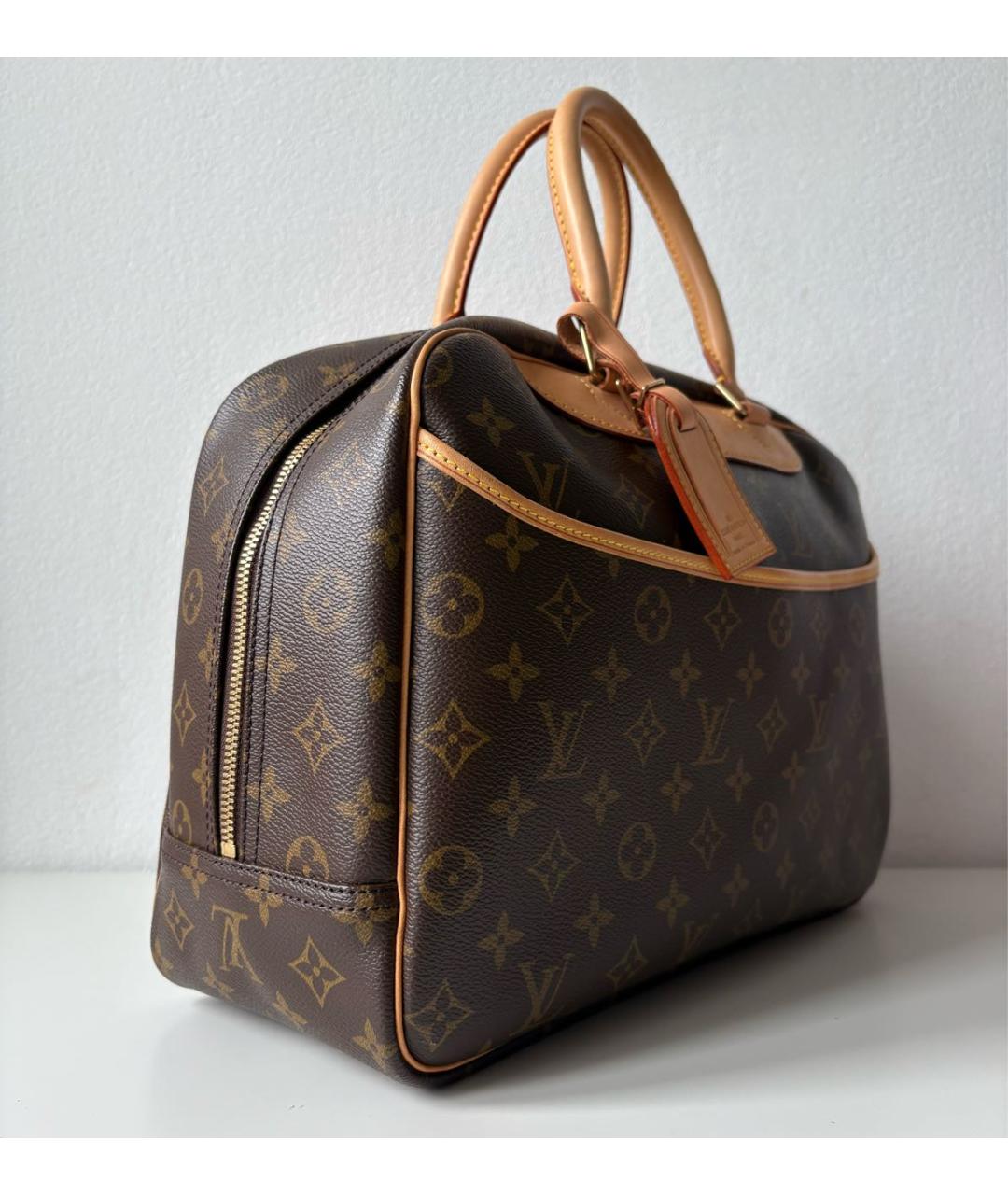 LOUIS VUITTON Коричневая сумка тоут из канвы, фото 2