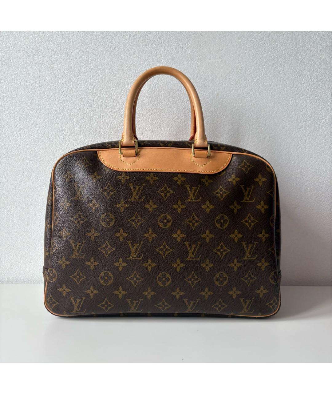 LOUIS VUITTON Коричневая сумка тоут из канвы, фото 3