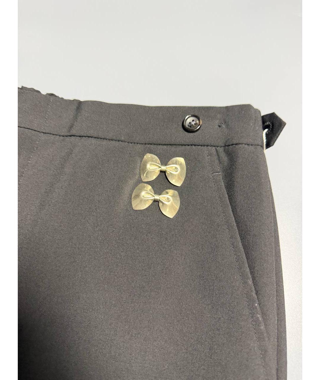 COMME DES GARÇONS Черные прямые брюки, фото 5