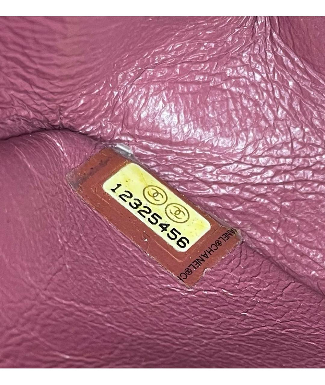 CHANEL Коралловая кожаная сумка через плечо, фото 8