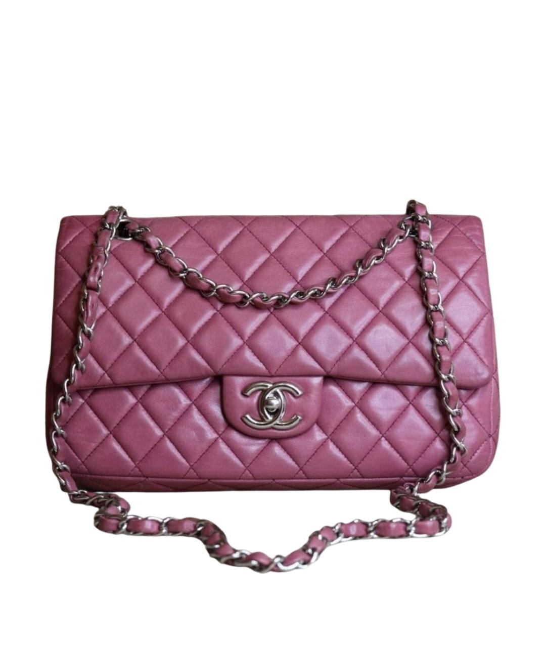 CHANEL Коралловая кожаная сумка через плечо, фото 1