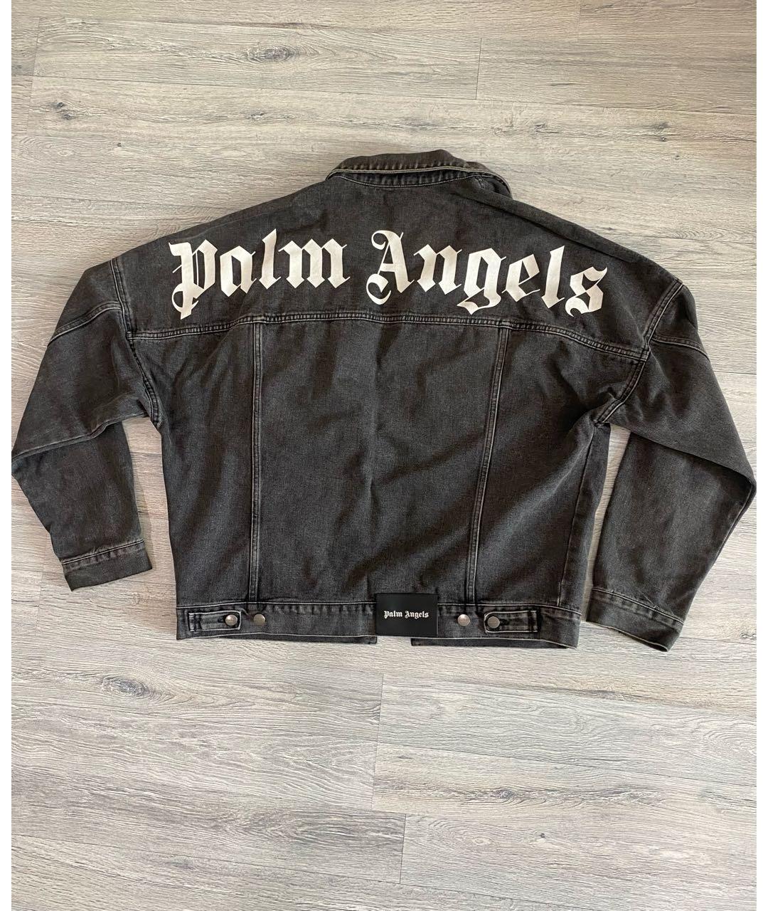 PALM ANGELS Антрацитовая хлопковая куртка, фото 5