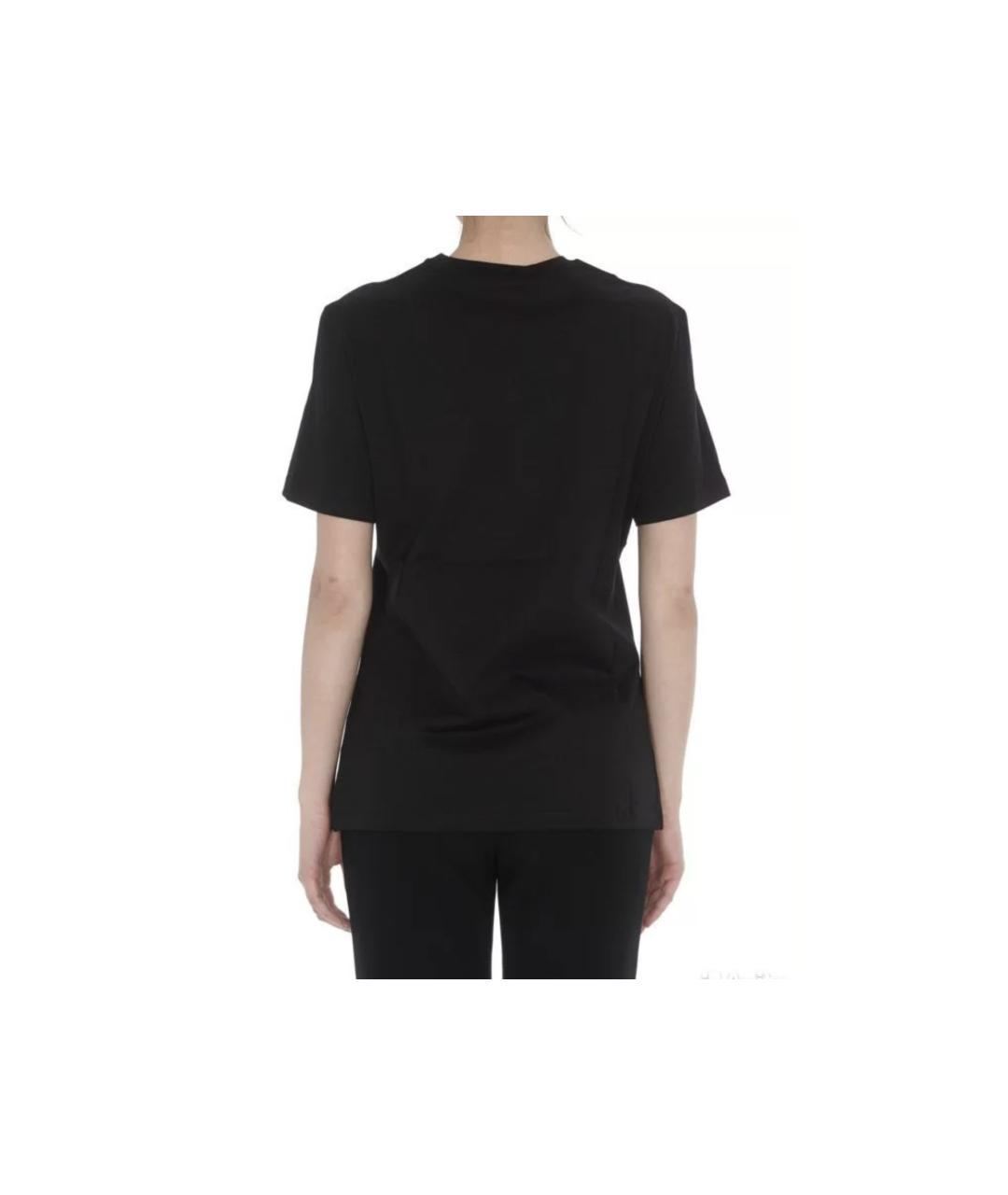VERSACE Черная хлопковая футболка, фото 7